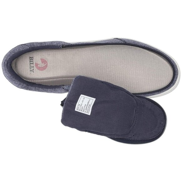 NEW Billy Footwear Women's Sneaker Low Top Zip Up Blue Adaptive Size 8.5 M BY635 - Picture 3 of 7